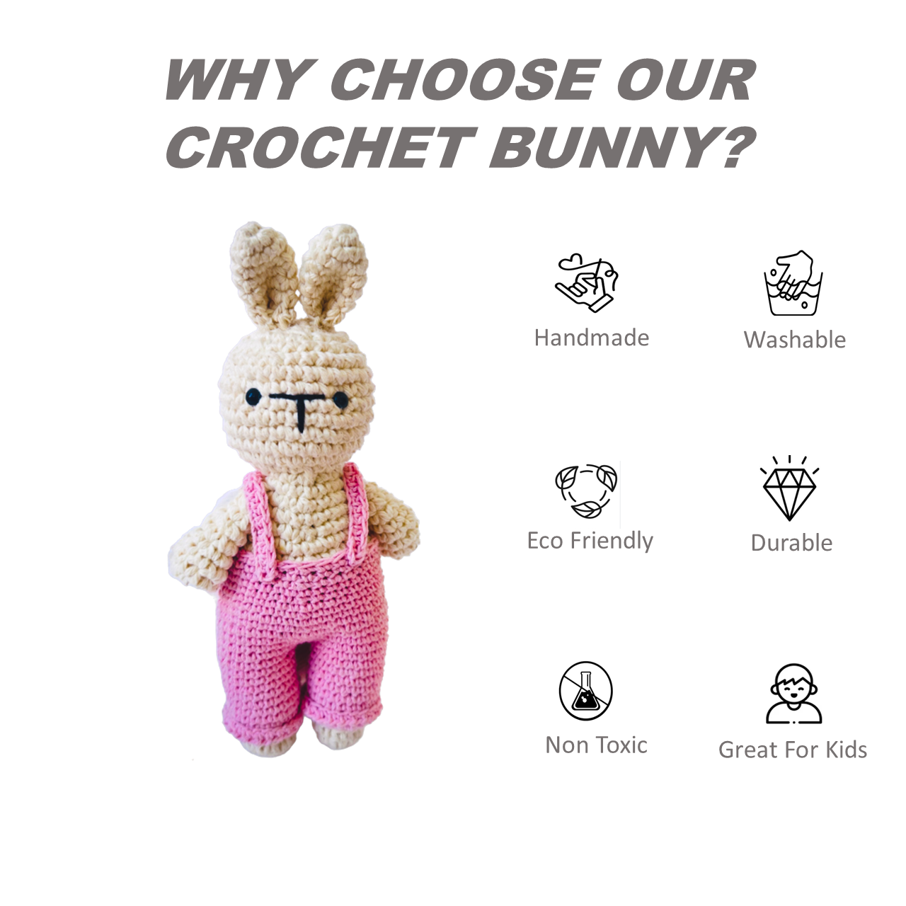 Handmade Crochet Bunny toys