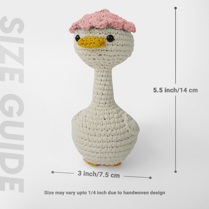 Handmade Crochet Duck Bag charm