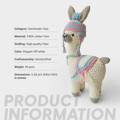 Handcrafted Llama Toy