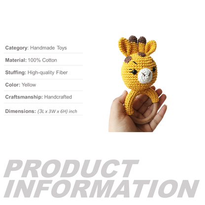 Crochet Giraffe Rattle