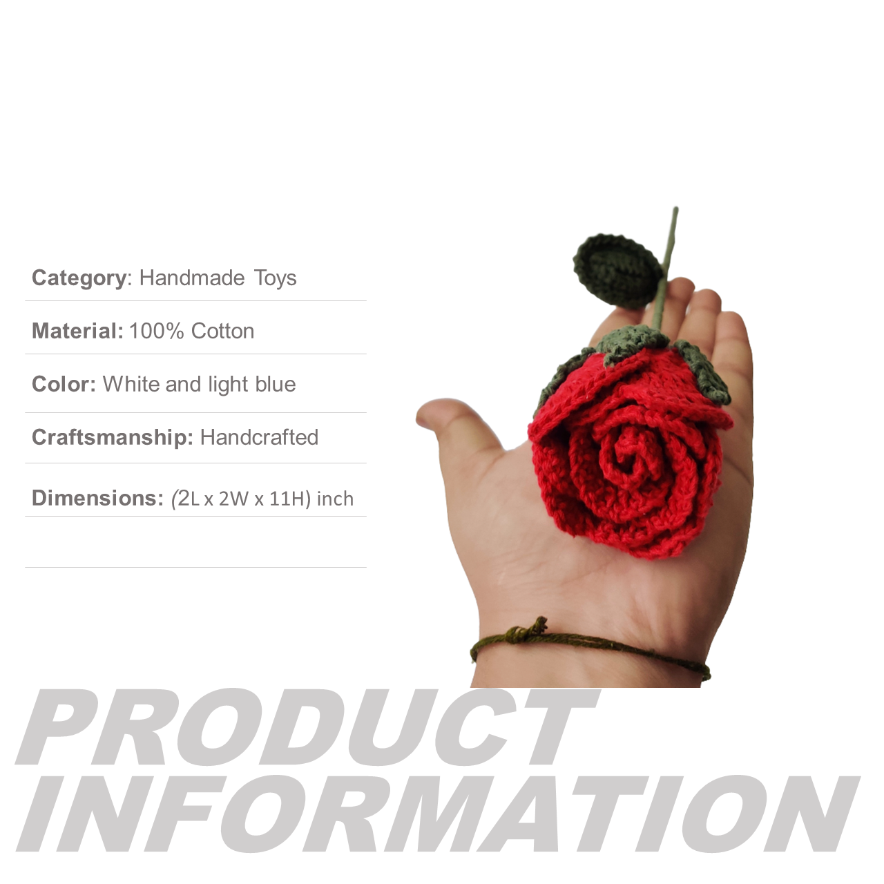 Handmade Crochet Rose