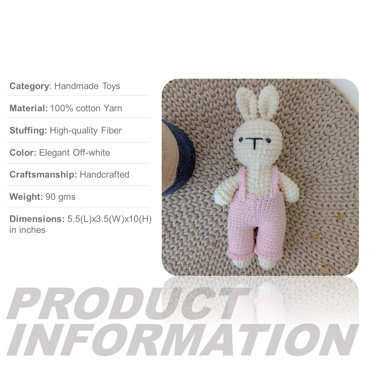 Handmade Crochet Bunny toys