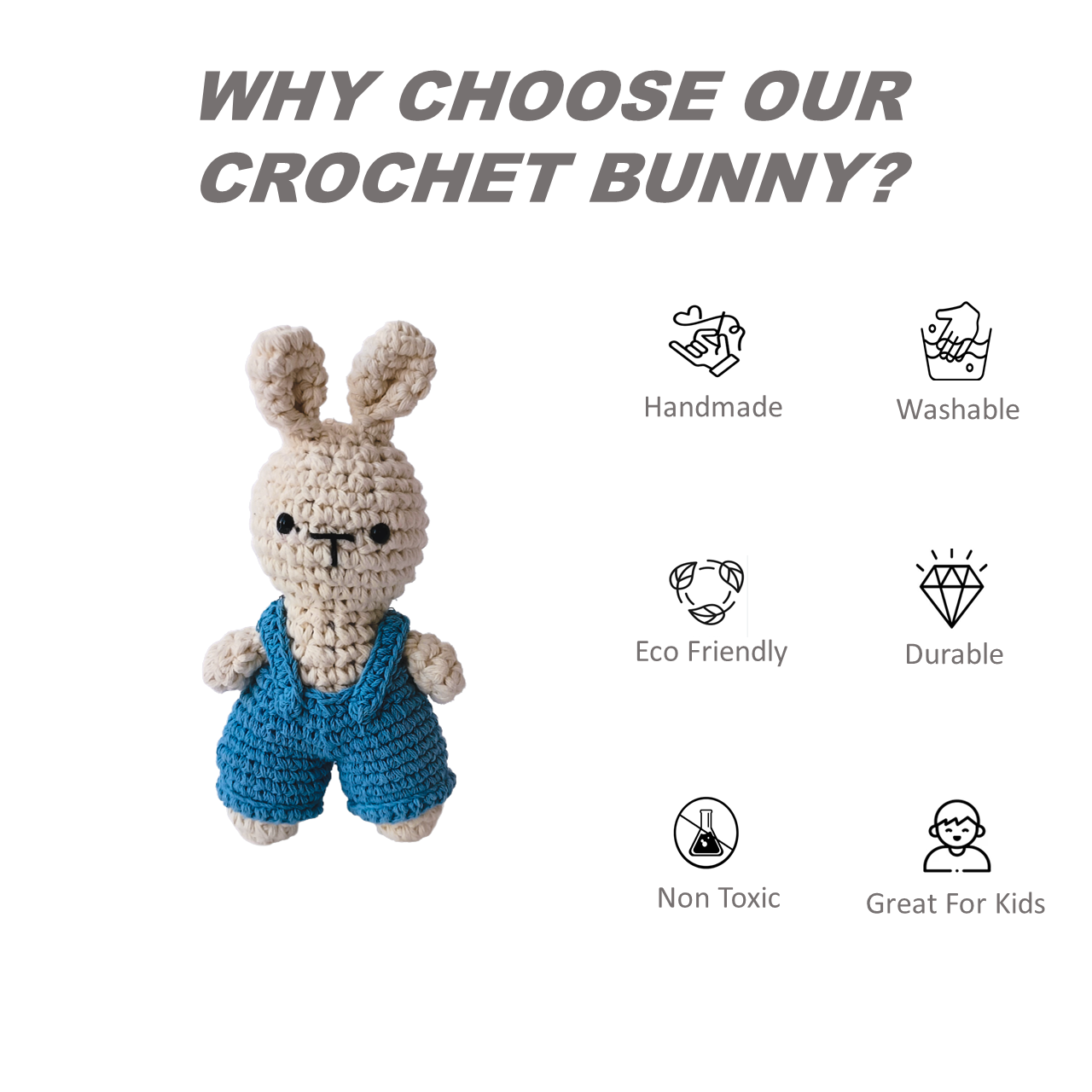 Handmade Crochet Bunny toys