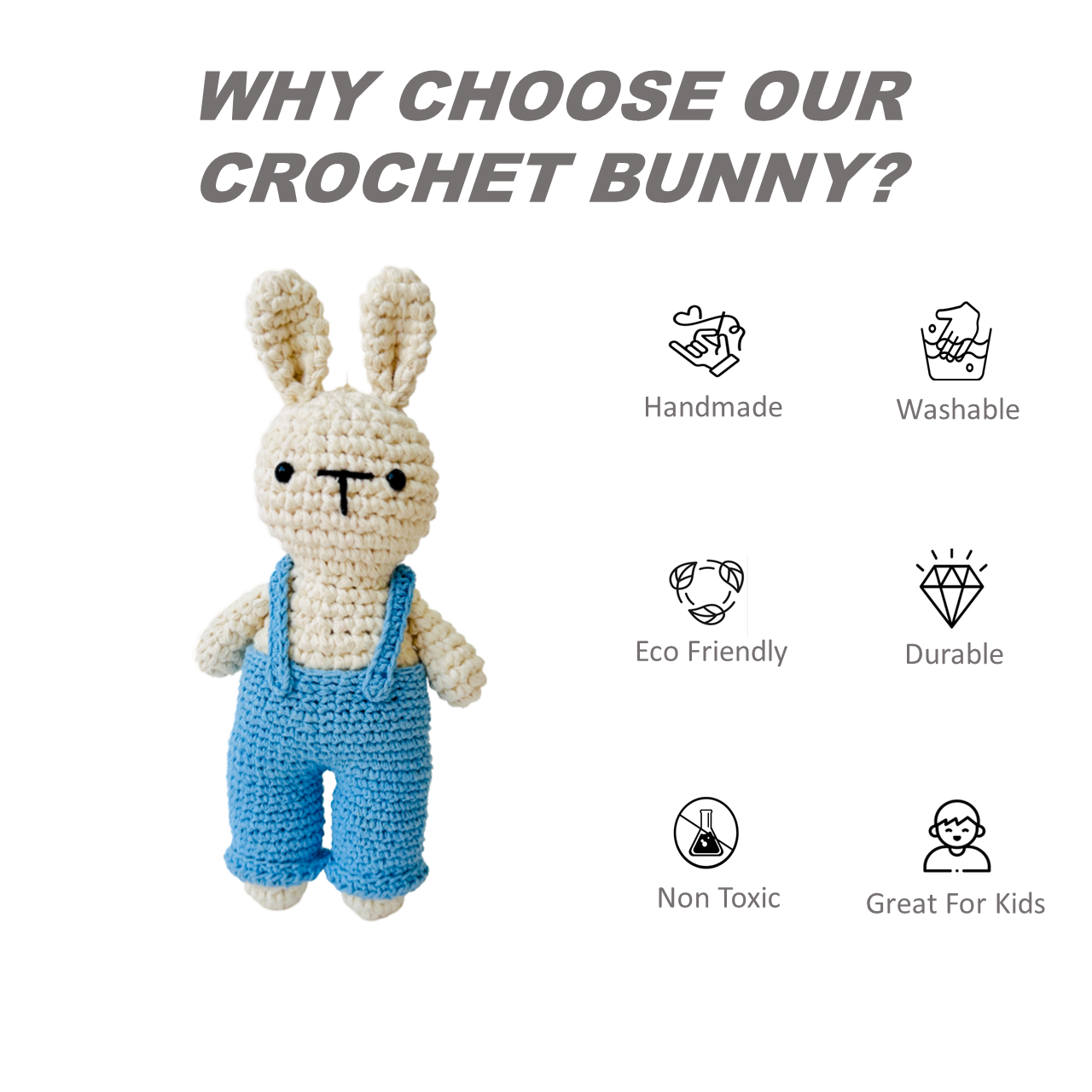 Handmade Crochet Bunny toys