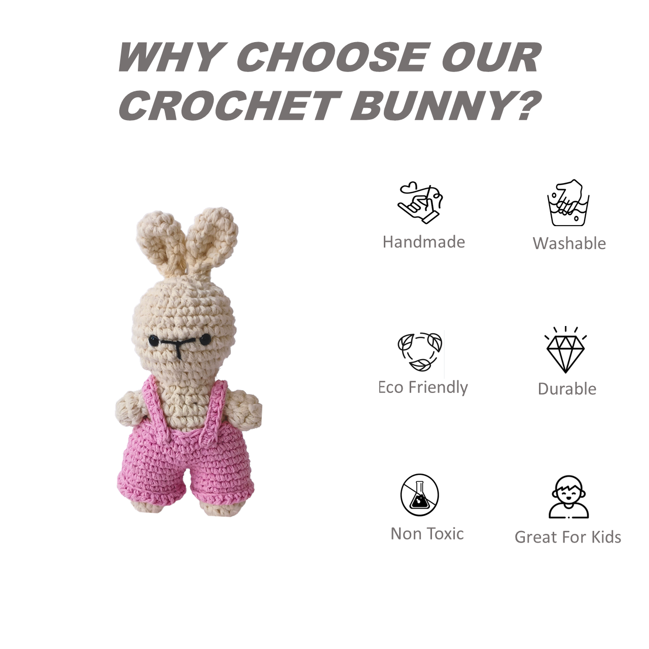 Handmade Crochet Bunny toys