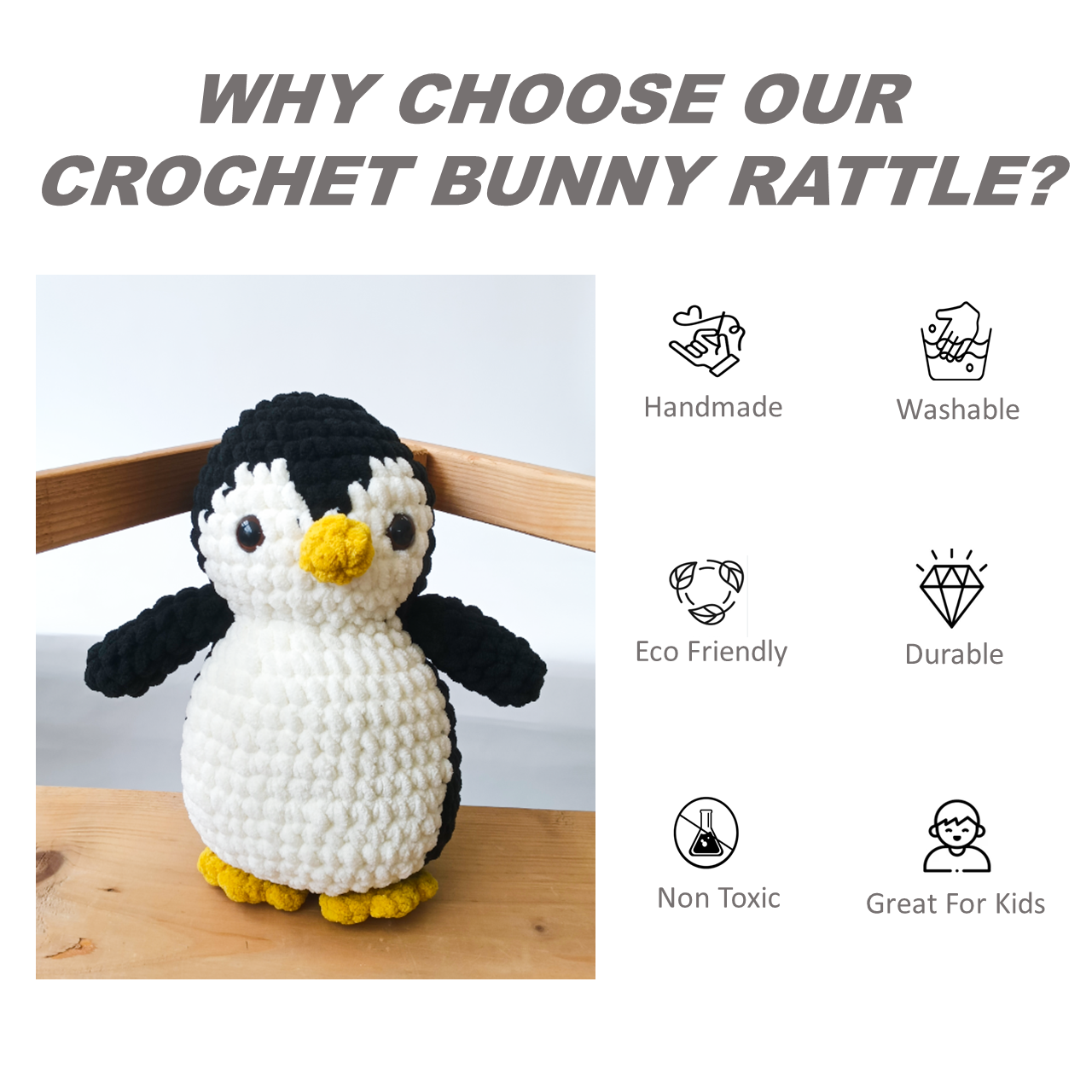 Handmade Crochet Penguin