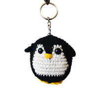 Crochet Penguin Bag charm