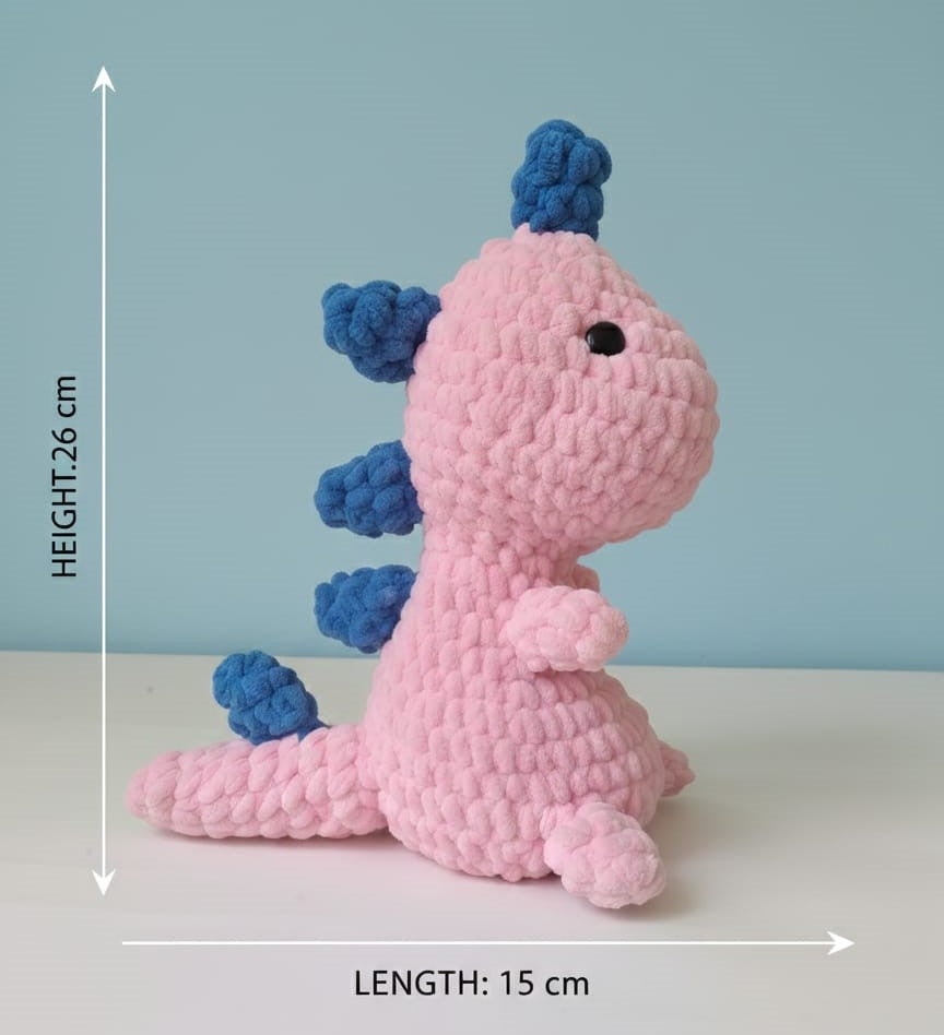 Handmade Crochet Dino Toy