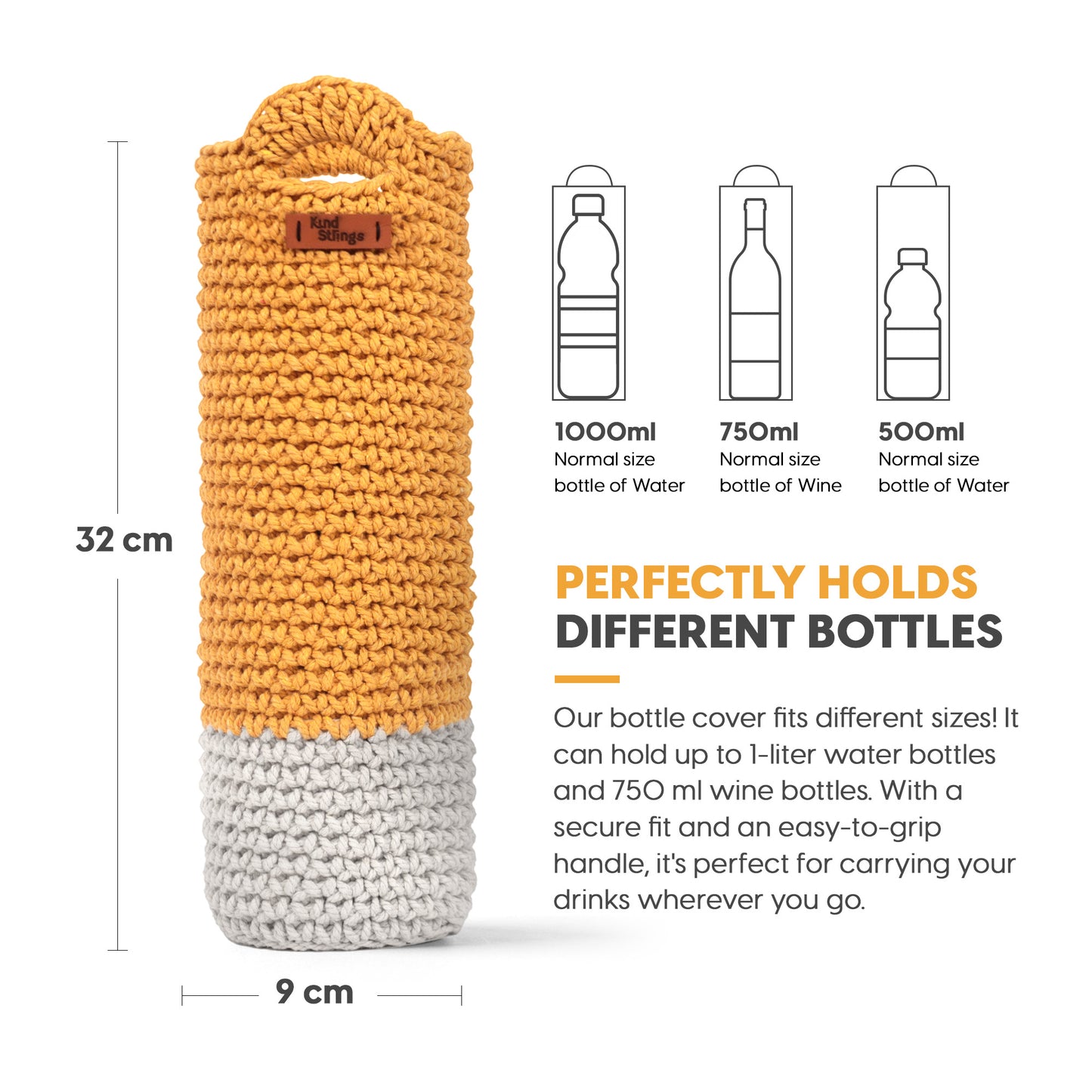 Handmade crochet Bottle cover